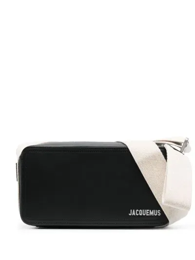 Jacquemus Le Cuerda Horizontal Camera Bag In Black