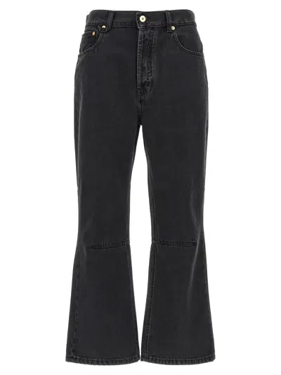 Jacquemus 'le De Nîmes Court' Jeans In Black