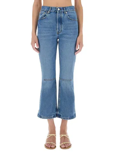 Jacquemus "le De-nîmes Court" Jeans In Multicolor