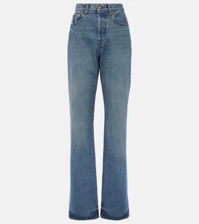 Jacquemus Le De-nîmes Droit High-rise Straight Jeans In Blue