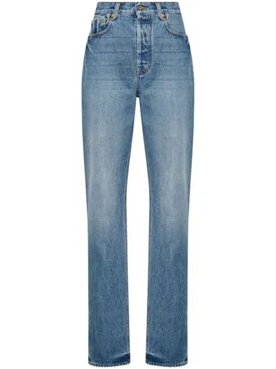 Jacquemus Le De-nimes Droit High-rise Straight Jeans In Clear Blue