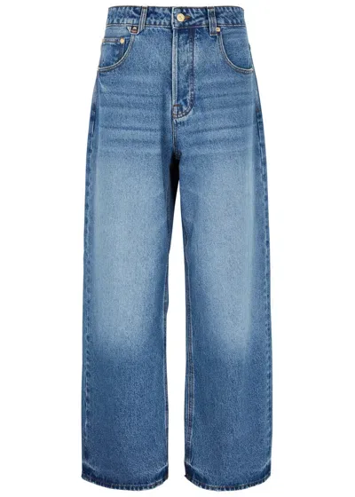 Jacquemus Large Denim Jeans From Nimes In Blue