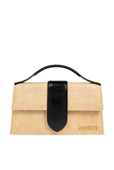 Jacquemus Le Grand Bambino Foldover Tote Bag In Beige