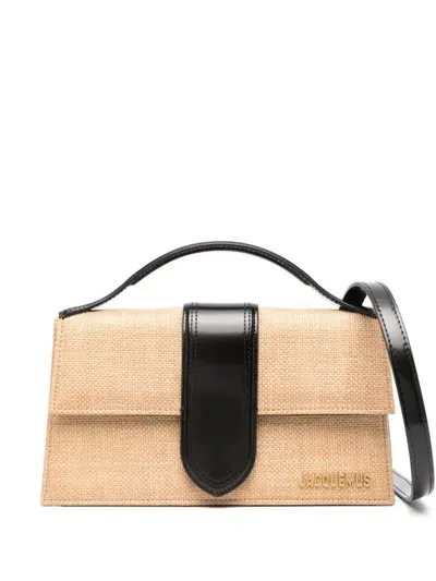 Jacquemus Le Grand Bambino Leather Handbag In Black