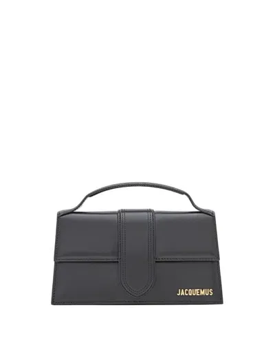 Jacquemus Le Bambino Leather Shoulder Bag In Black