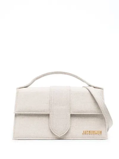 Jacquemus Le Grand Bambino Shoulder Bag In Light Greige