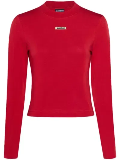 Jacquemus Le Gros Grain T-shirt In Red