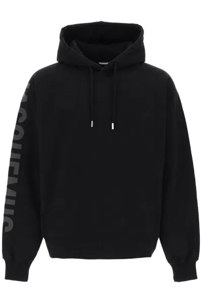 Jacquemus Le Hoodie Typo In Black