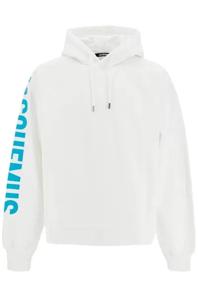 Jacquemus Le Hoodie Typo Hoodie In White