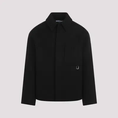 Jacquemus Le Manteau Court Coat In Black