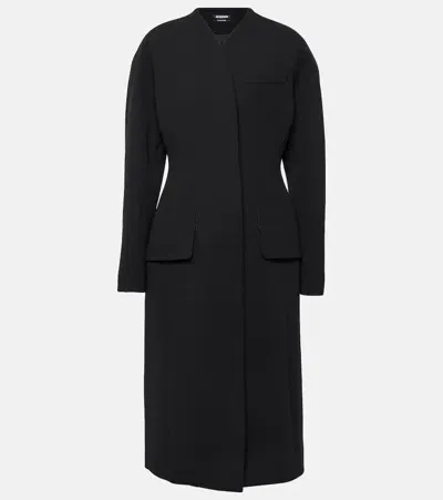 Jacquemus Black Les Sculptures 'le Manteau Ovalo' Coat