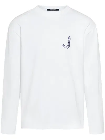 Jacquemus Logo Print Shirt In White