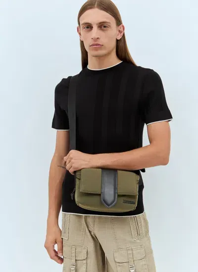 Jacquemus Le Petit Messenger Bambino Crossbody Bag In Khaki