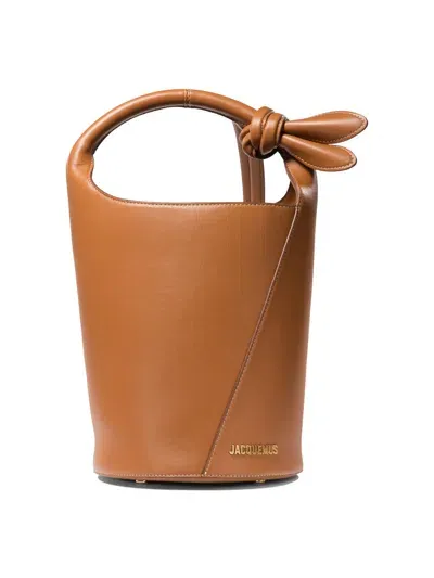 Jacquemus Le Petit Tourni Shoulder Bags In Brown