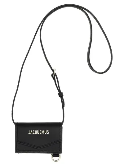 Jacquemus Le Porte Azur Card Holder In Black