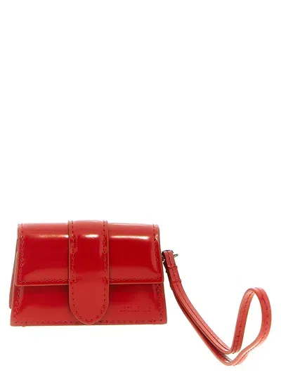 Jacquemus Le Porte Bambino Card Holder In Red