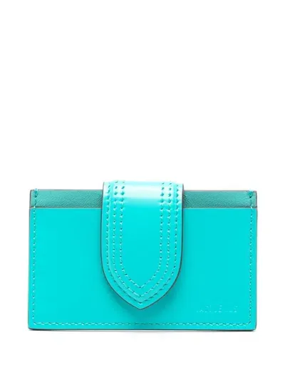 Jacquemus Le Porte-carte Bambino Card Holder In Clear Blue