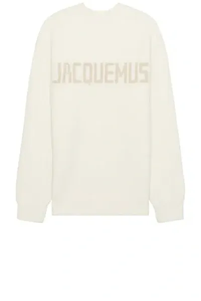 Jacquemus Le Pull  In Light Beige