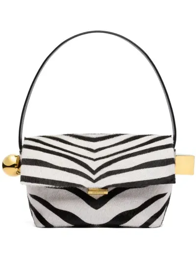 Jacquemus Le Rond Carré Shoulder Bag In Weiss