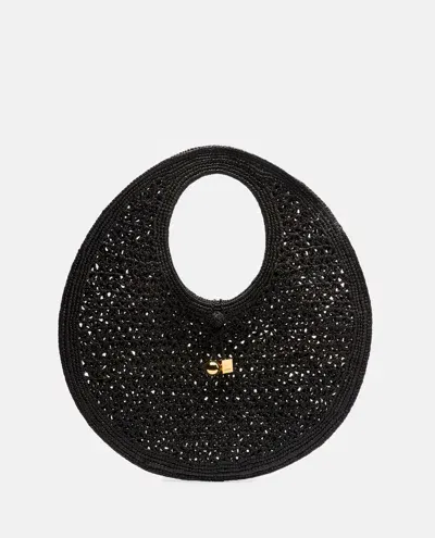 Jacquemus Le Rond Beach Shoulder Bag In Black