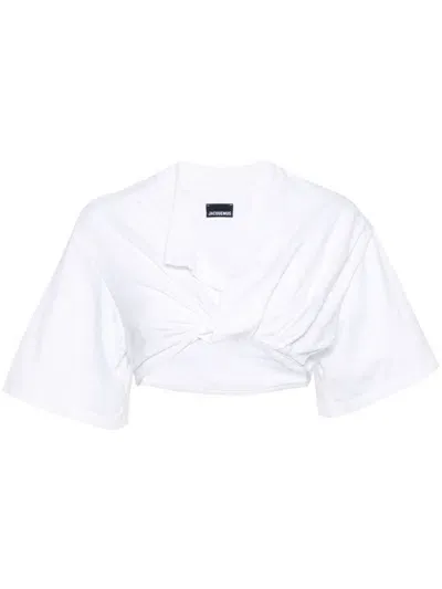 Jacquemus Le T-shirt Bahia Court In White