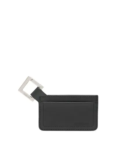 Jacquemus Leather Card Holder In Black