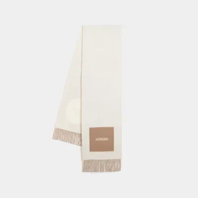 Jacquemus Rond Carre Scarf In Beige