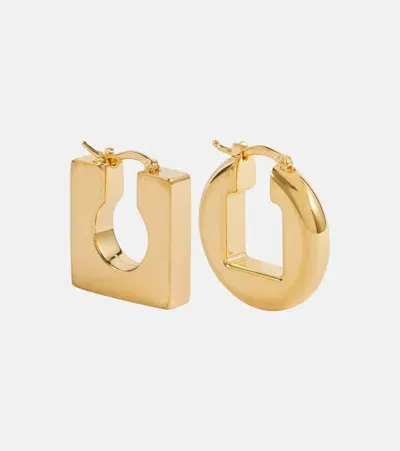 Jacquemus Gold Les Classiques 'les Boucles Rond Carré' Earrings