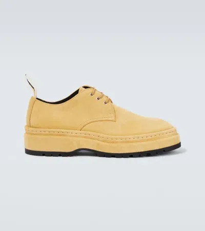 Jacquemus Les Derbies Pavane Suede Derby Shoes In Beige