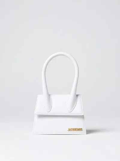 Jacquemus Le Chiquito Logo Plaque Tote Bag In 白色