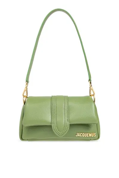 Jacquemus Mini Puffed Flap Bag In Green