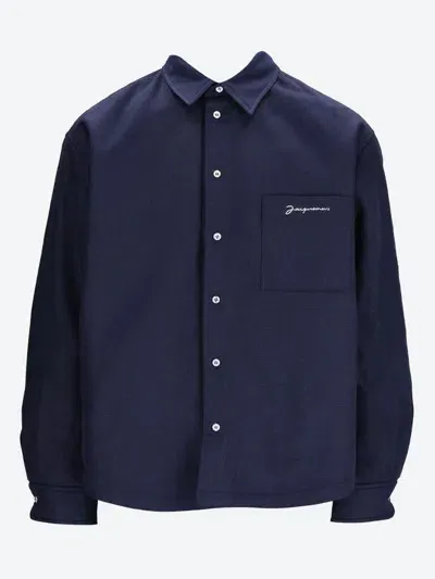 Jacquemus Blue Chemise Boulanger Shirt For Men