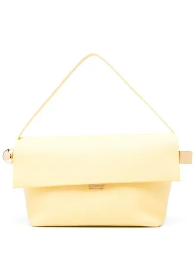 Jacquemus The Large Rond Carré Large Shoulder Bag In Yellow