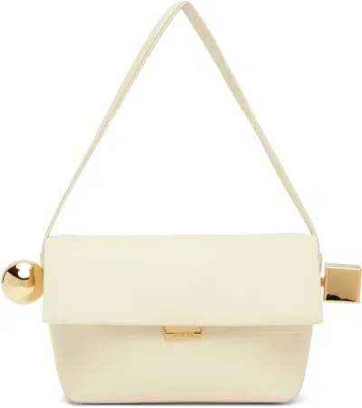 Jacquemus Le Rond Carre Leather Shoulder Bag In Gold