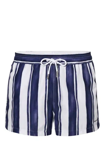 Jacquemus Puntini-print Swim Shorts In Blau