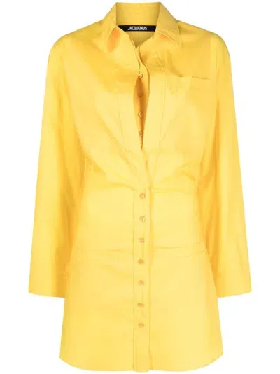 Jacquemus Resort La Robe Baunhila In Yellow