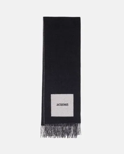 Jacquemus Rond Carre Scarf In Black