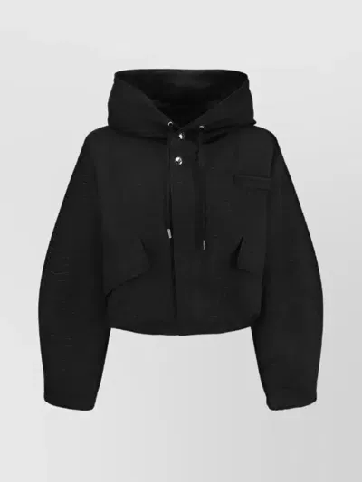 Jacquemus Short Parka Caraco Jacket In Black