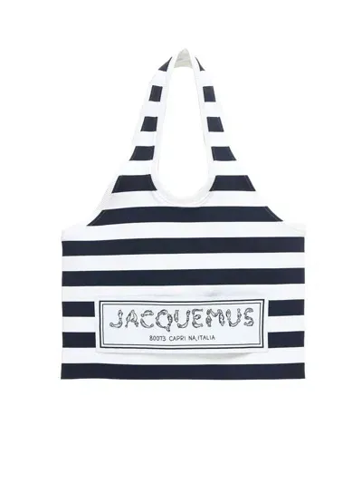 Jacquemus Le Tote Marcel In Multinavy