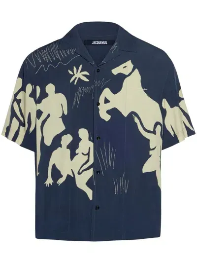 Jacquemus Simon Shirt In Navy