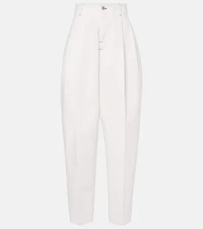 Jacquemus The Curzio De-nîmes High-rise Jeans In White