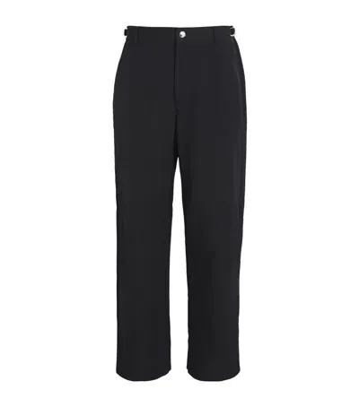 Jacquemus Twill Workwear Trousers In Black