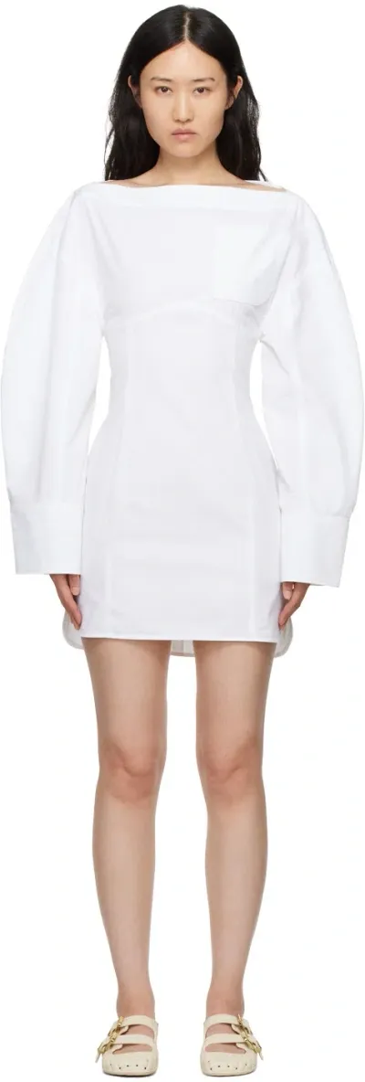 Jacquemus La Robe Chemise Casaco Dress In White