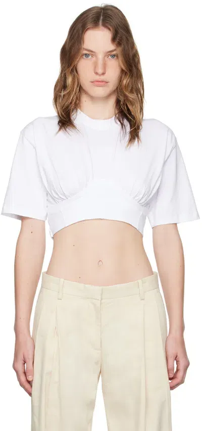 Jacquemus White Les Classiques 'le T-shirt Caraco' T-shirt