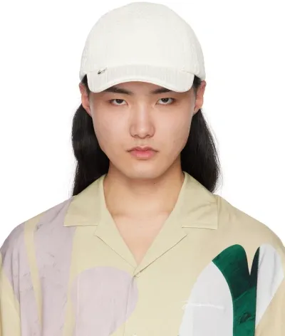 Jacquemus White Les Sculptures 'la Casquette Belo' Cap In 100 White