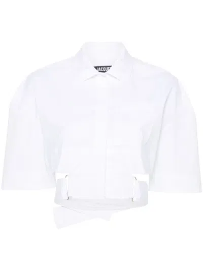 Jacquemus White Short Bari Shirt