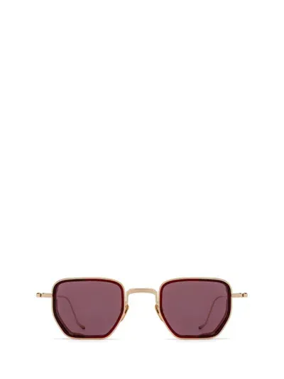 Jacques Marie Mage Atkins Square Frame Sunglasses In Gold