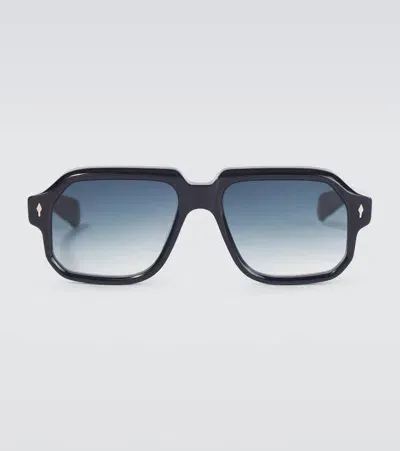 Jacques Marie Mage Challenger Oversized Sunglasses In Blue