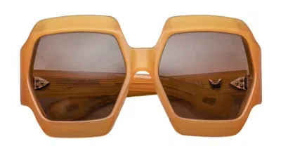 Jacques Marie Mage Grandfunk - Bengal Sunglasses In Orange