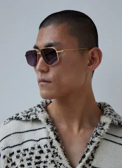 Jacques Marie Mage Jagger Sunglasses In Gold